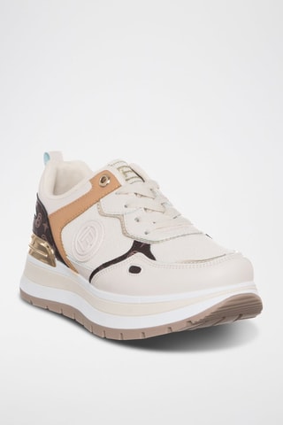 Sapatilhas com plataforma - Marfim - Laura Biagiotti