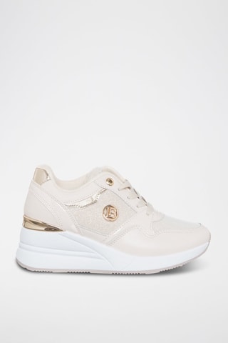 Sapatilhas com cunha - Marfim - Laura Biagiotti