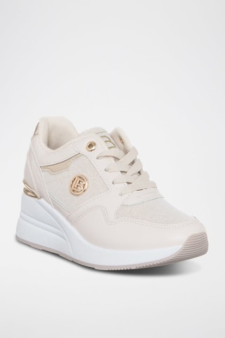 Sapatilhas com cunha - Marfim - Laura Biagiotti