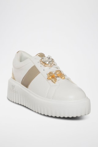 Sapatilhas com plataforma - Branco - Tua by Braccialini