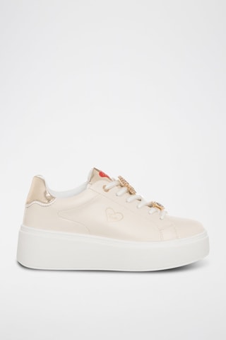 Sapatilhas com plataforma - Marfim - Tua by Braccialini