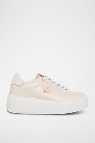 Sapatilhas com plataforma - Marfim - Tua by Braccialini