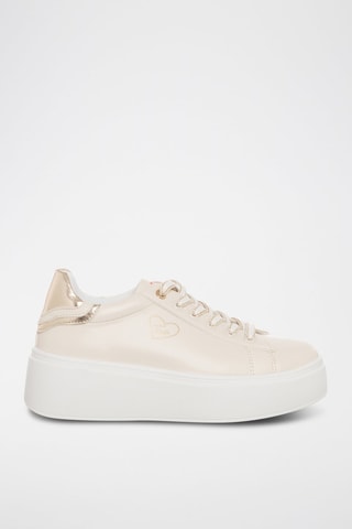 Sapatilhas com plataforma - Marfim - Tua by Braccialini