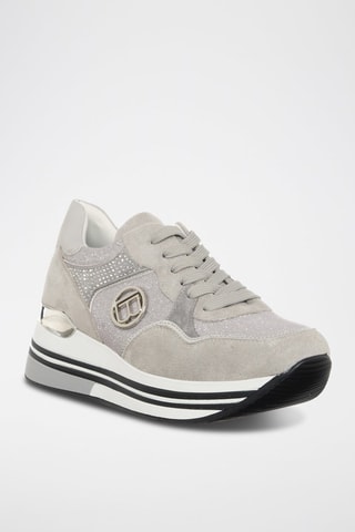 Sapatilhas com plataforma Cinzento e prateado