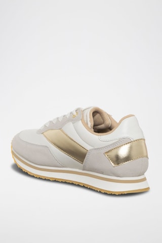 Sapatilhas Branco e dourado