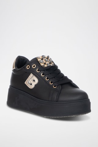 Sapatilhas com plataforma - Preto - Laura Biagiotti