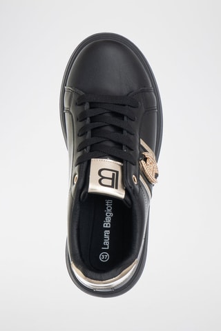 Sapatilhas com plataforma - Preto - Laura Biagiotti
