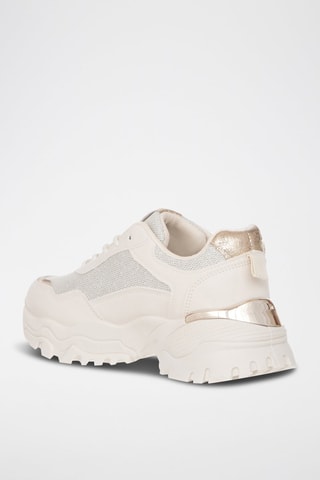 Sapatilhas com plataforma - Bege - Laura Biagiotti