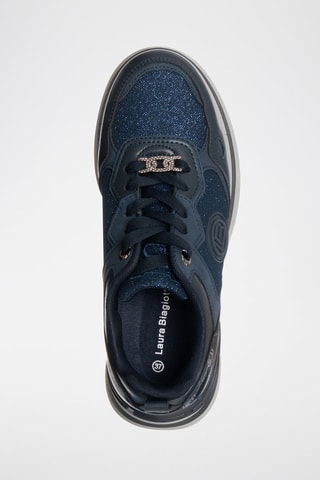 Sapatilhas com plataforma - Azul-marinho - Laura Biagiotti