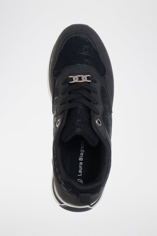 Sapatilhas com plataforma - Preto - Laura Biagiotti