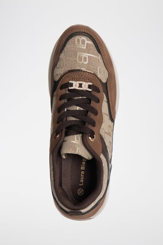 Sapatilhas com plataforma - Castanho - Laura Biagiotti