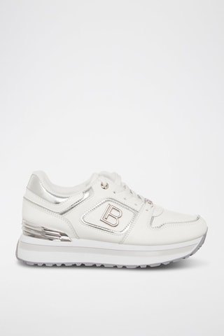 Sapatilhas com plataforma - Branco - Laura Biagiotti