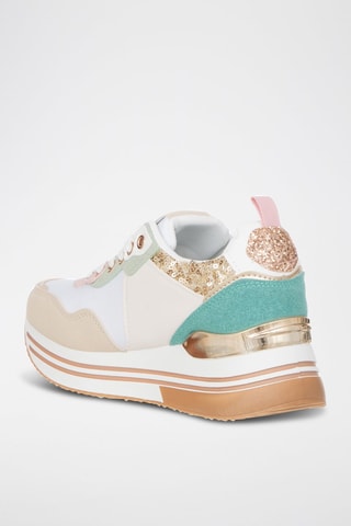 Sapatilhas com plataforma - Bege - Laura Biagiotti
