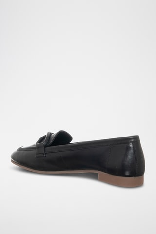 Mocassins em couro - Preto