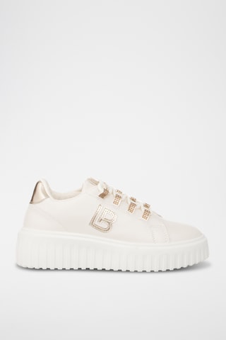 Sapatilhas com plataforma - Branco