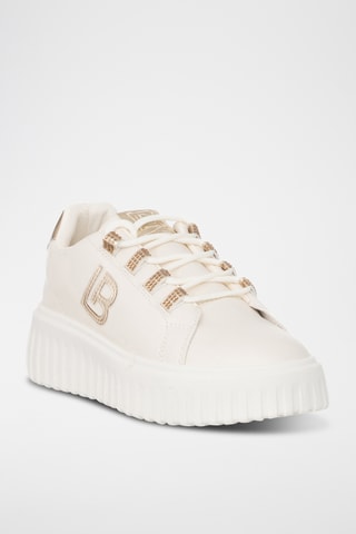 Sapatilhas com plataforma - Branco