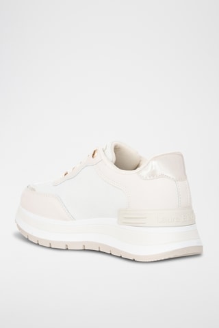 Sapatilhas com plataforma - Bege