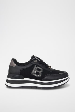 Sapatilhas com plataforma - Preto