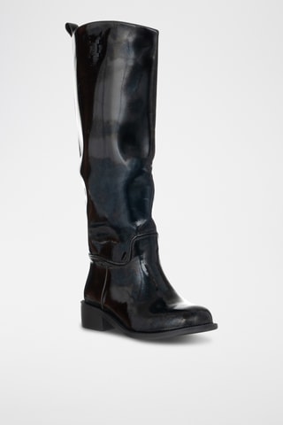 Botas envernizadas - Preto