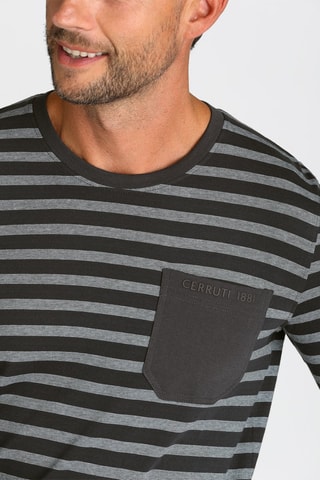 Pijama Azul-marinho e cinzento mesclado