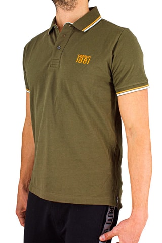 Polo Caqui e amarelo