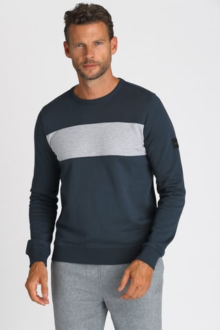 Sweat Azul-marinho e cinzento