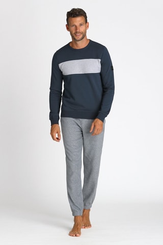 Sweat Azul-marinho e cinzento