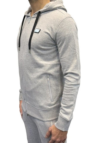 Sweat com capuz Cinzento