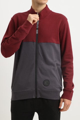 Sweat Cinzento e bordô