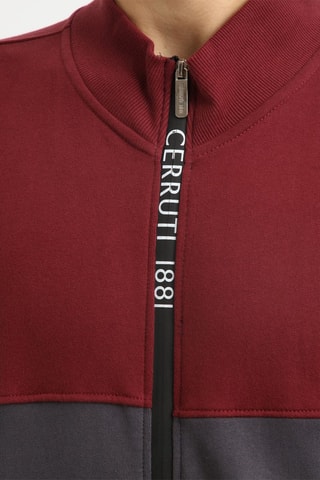 Sweat Cinzento e bordô