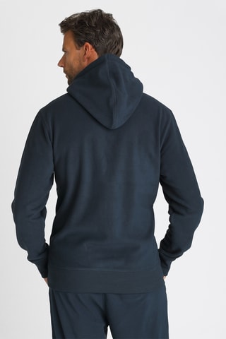 Sweat polar com capuz - Azul-marinho