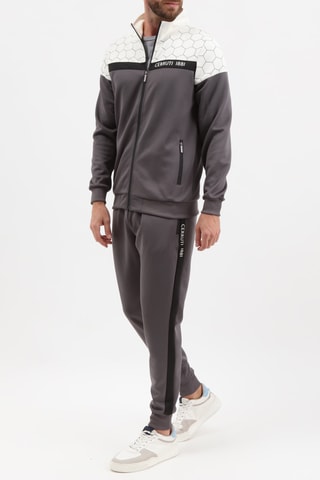 Casaco e calças de treino - Cinzento e branco