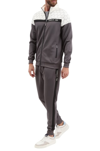 Casaco e calças de treino - Cinzento e branco