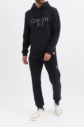 Sweat com capuz e calças de treino - Azul-marinho