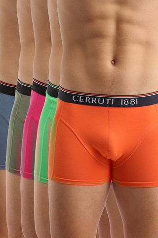 5 bóxers - Naranja y caqui