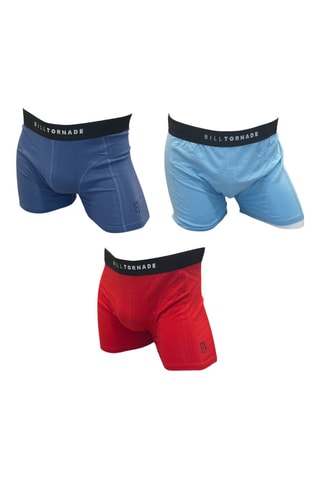 3 bóxers - Azul y rojo