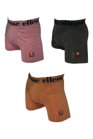 3 bóxers - Rosa, marrón y caqui