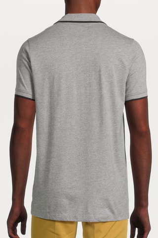 Polo regular - Cinzento-claro mesclado