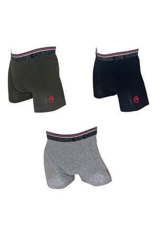 3 bóxers - Caqui y azul marino