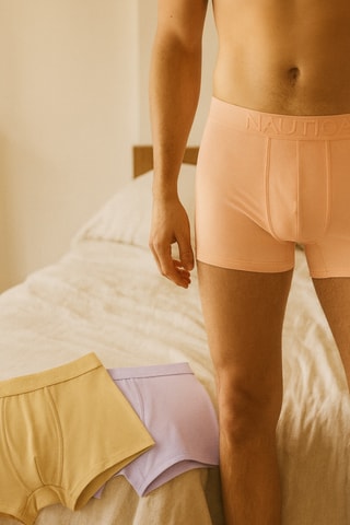 3 bóxers - Salmón, malva y amarillo