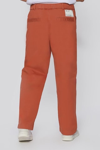 Pantalon droit - Rouge brique