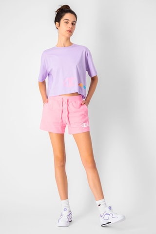 T-shirt court - Lavande et rouge