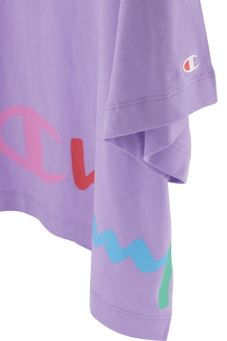 T-shirt court - Lavande et rouge