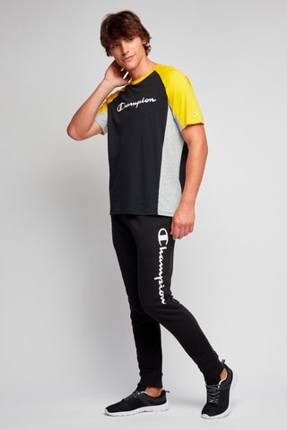 T-shirt Noir et moutarde