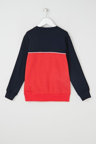 Sweat Bleu nuit et rouge