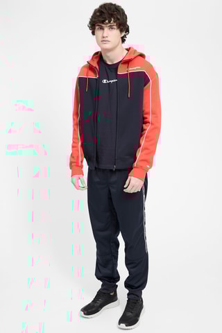 Sweat à capuche - Rouge et bleu marine