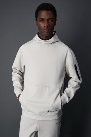 Sweat à capuche American Tech - Gris clair