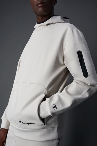 Sweat à capuche American Tech - Gris clair