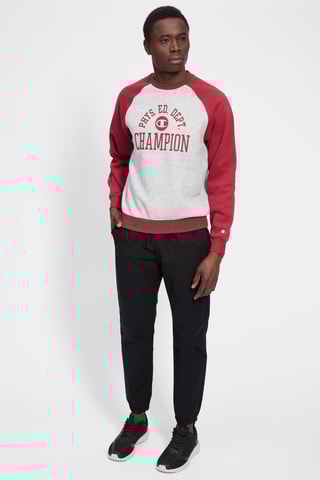 Sweat Champion Athletics - Gris chiné et bordeaux