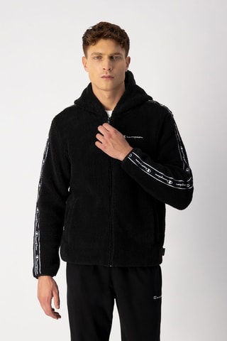 Sweat à capuche polaire Noir